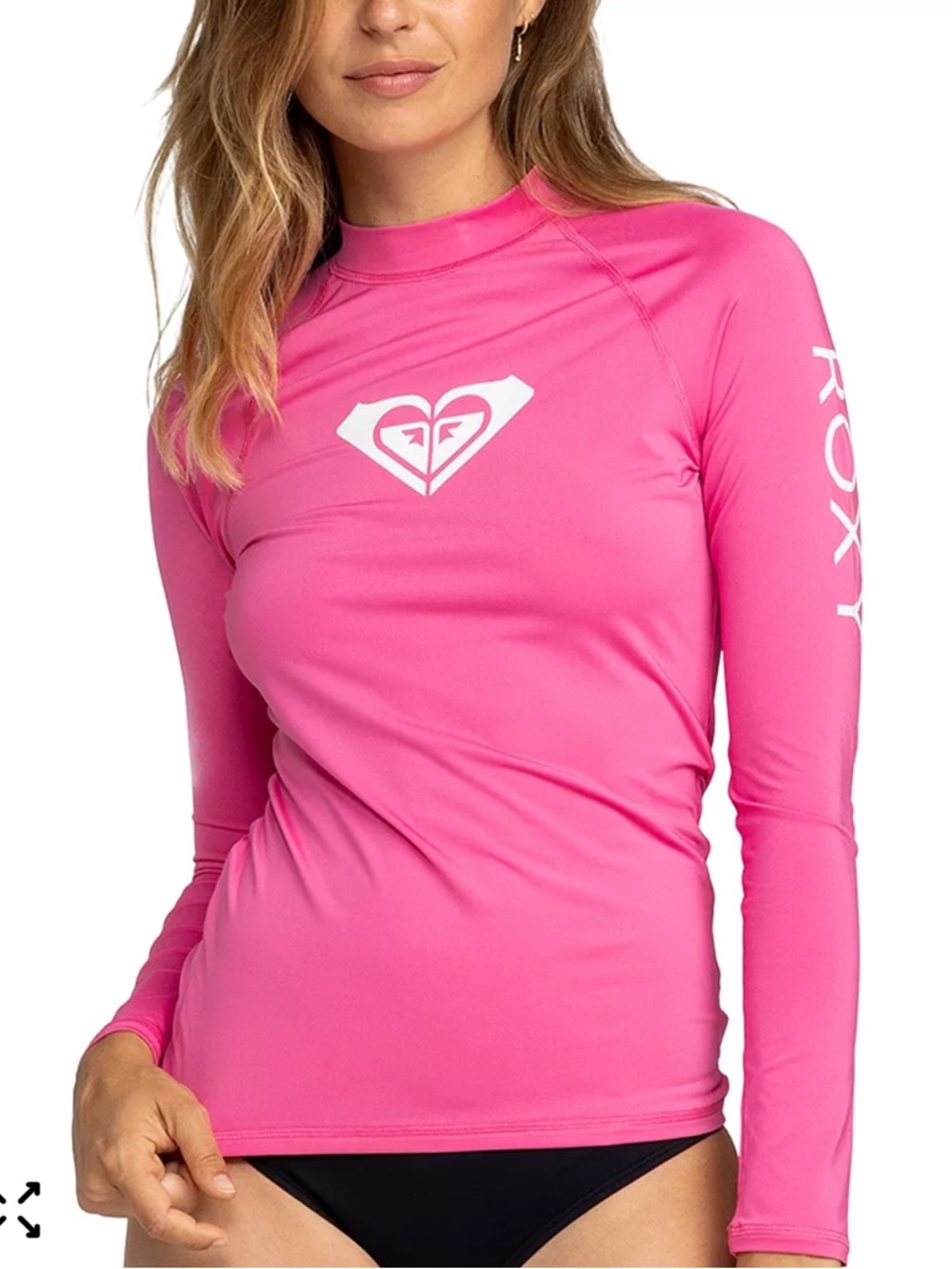 Roxy Whole Hearted Long Sleeve Rash Guard XXL 16 NWT UPF 50 Swim Top